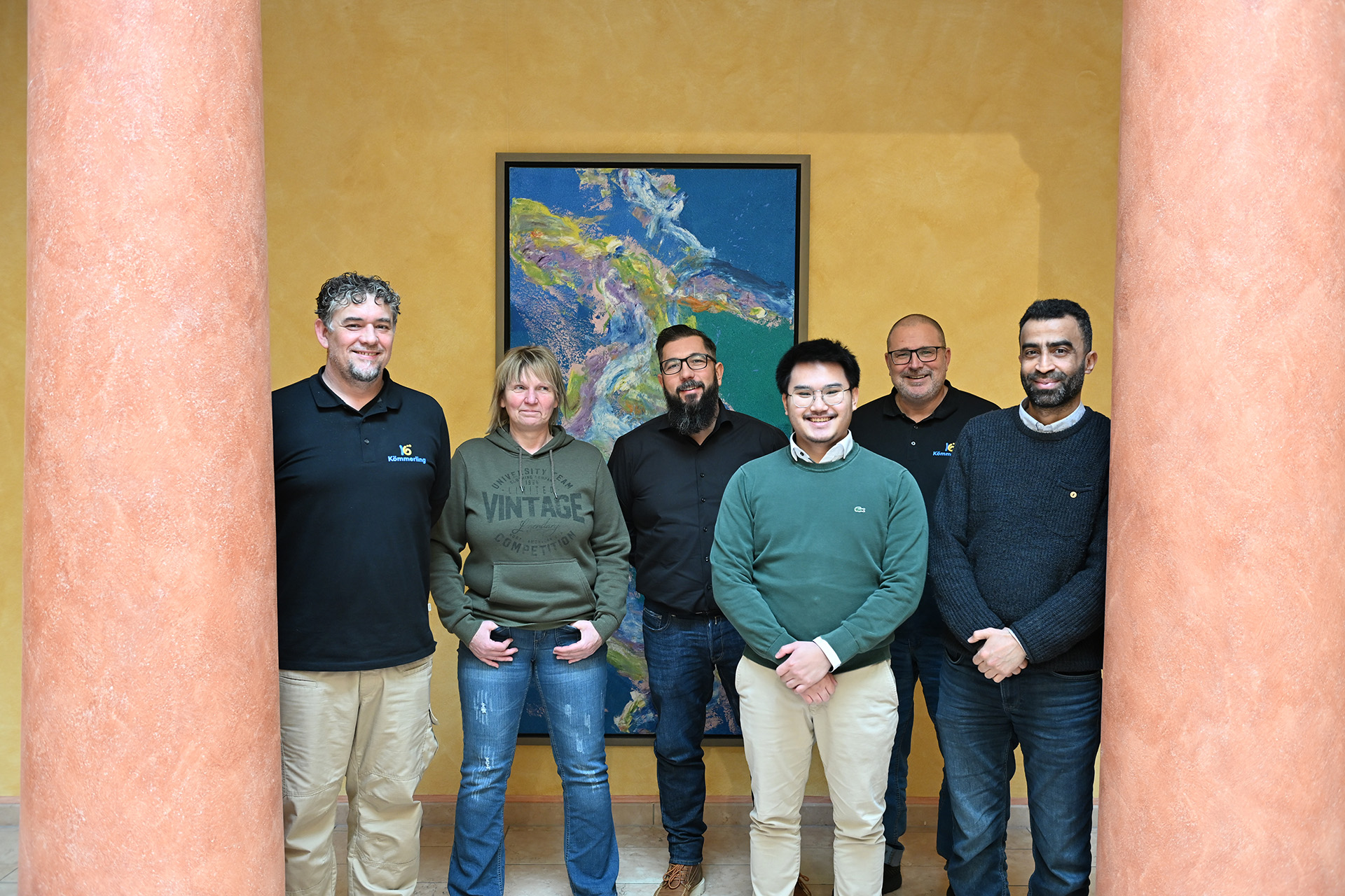 Vielen Dank für euren Besuch! Gruppenfoto Klaes und profine